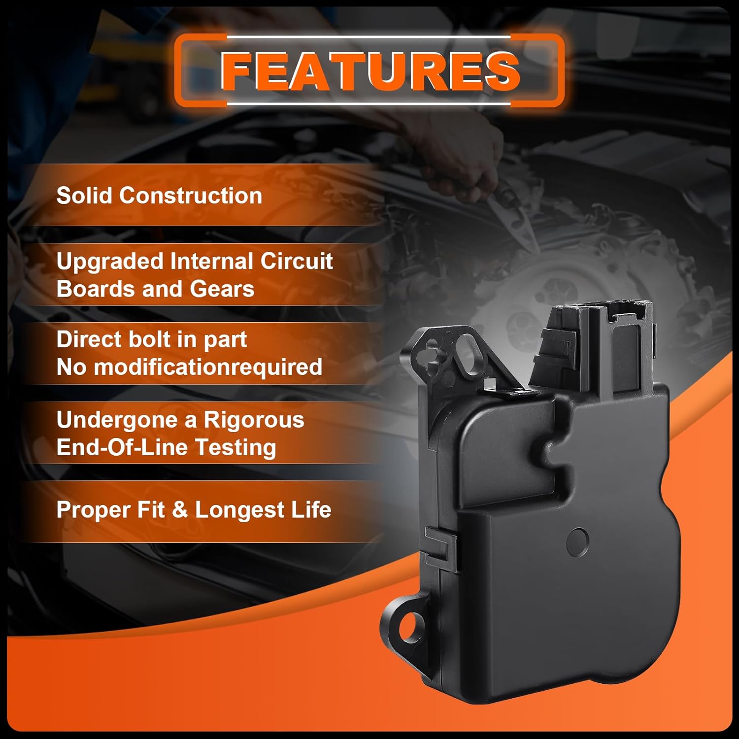 604-234 HVAC Blend Door Actuator Compatible with Ford Explorer 2011-2019, for Lincoln MKS 2011-2016, for Ford Taurus 2011-2019, Replaces#AA5Z19E616B,