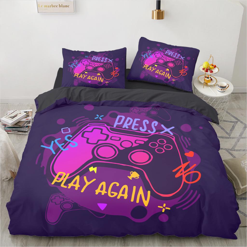 3D Printed Game Series Duvet Cover King Twin Queen Double Size Kit Pillowcase  New Wholesale Colorful Bedspread