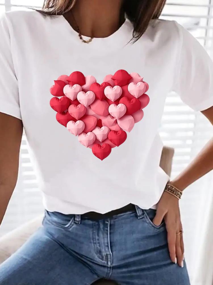 (Asian Size) Letter Style Trend Woman Top Fashion Women Clothing Short Sleeve T Shirt Female Graphic T-shirts Print Tee