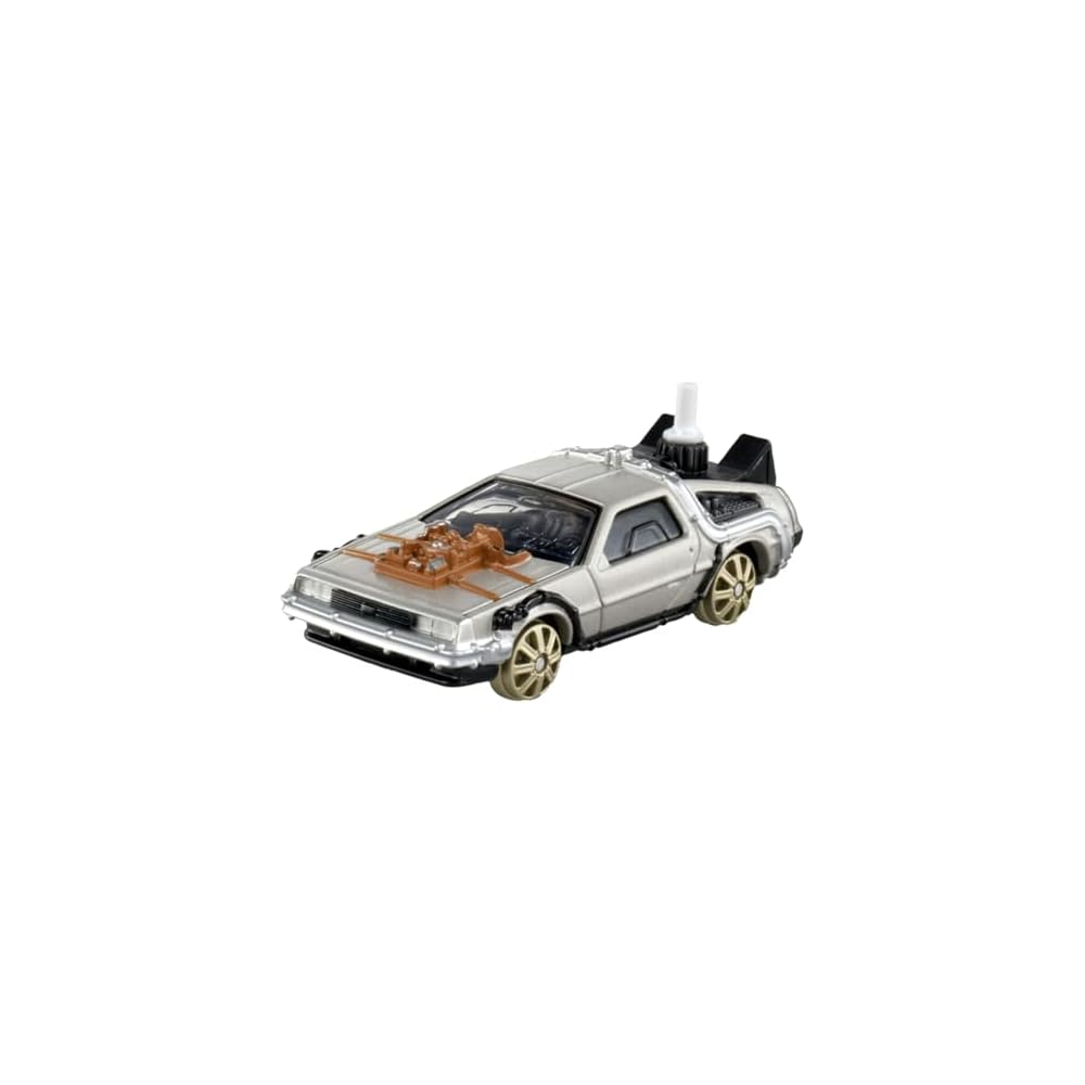 Takara Tomy Tomica Premium Unlimited Back To the Future Time Machine Mini Car Toy for Ages 6 and Up