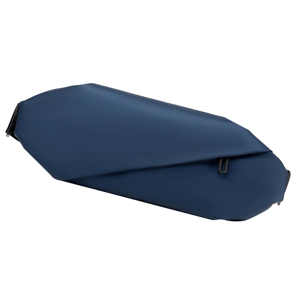 Men Chest Bag PU Leather Waterproof Fashionable Casual Waist Bag Messenger Bag for Outdoor Activity Blue