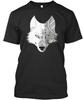 Zentangle Wolf T-Shirt Hergestellt in den USA Größe S bis 5XL