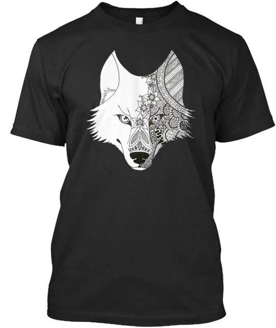 

Zentangle Wolf TTshirt Made in the USA Size S to 5XL 3XL