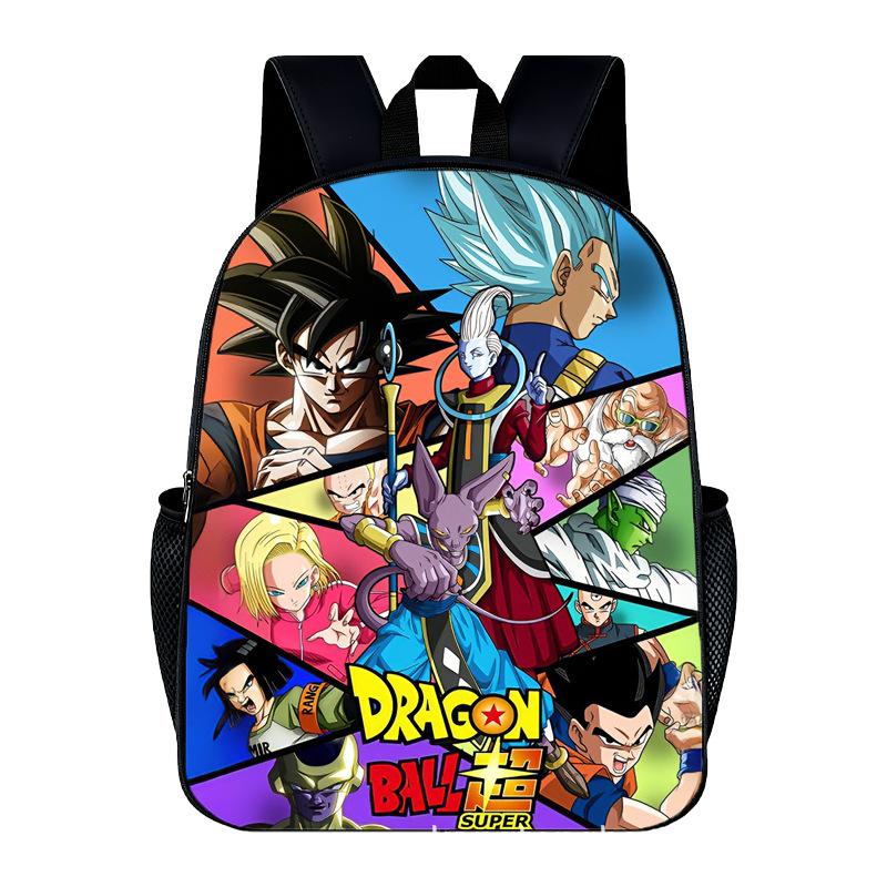 DragonBall Backpack Son Goku Goten Vegeta IV Cartoon Character Print Schoolbag Lightweight Large Capacity Student Backpack Gifts