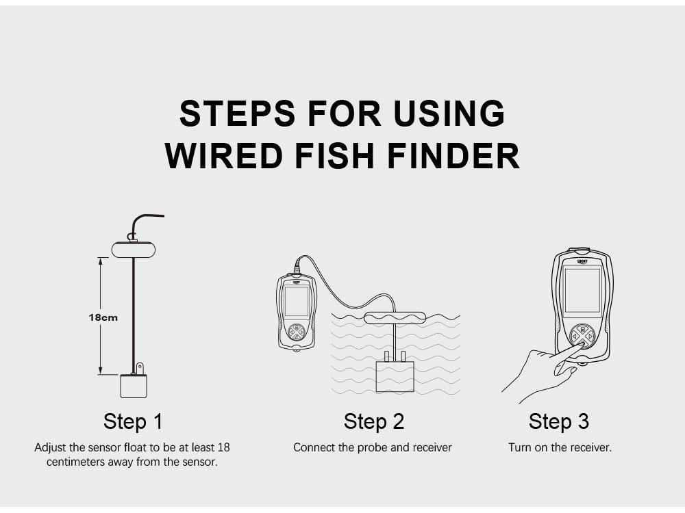 LUCKY Wired Fish Finder with Color Screen