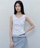 Kasel Sheer Long Skirt, Blue Gray