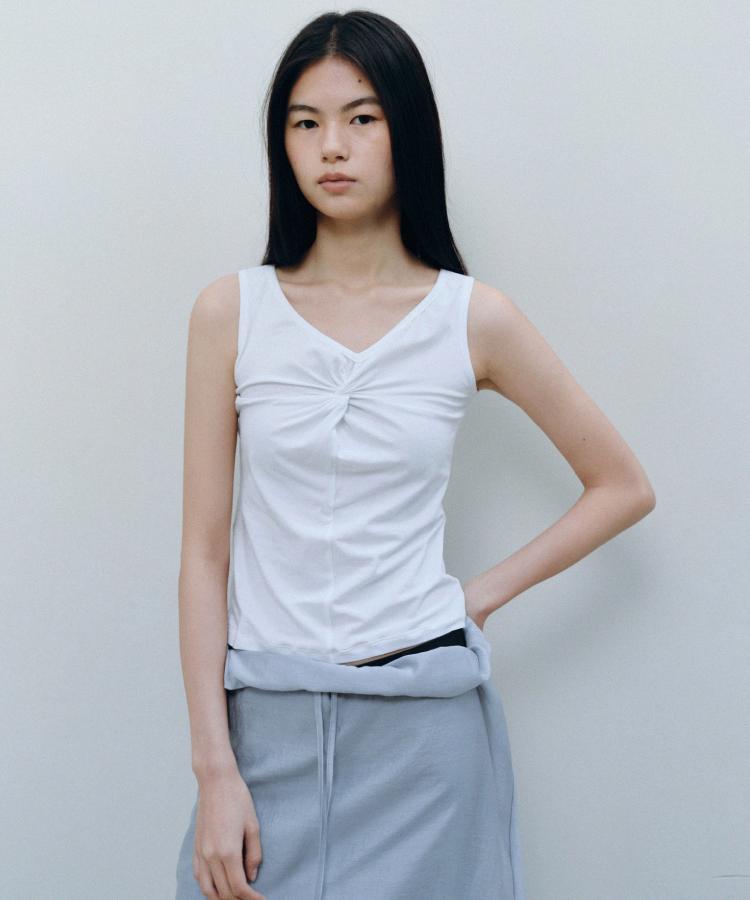 Kasel Sheer Long Skirt, Blue Gray
