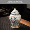 "High-End Blue & White Ceramic Tea Jar: Moisture-Proof, Sealed, Perfect for Home or Gift"