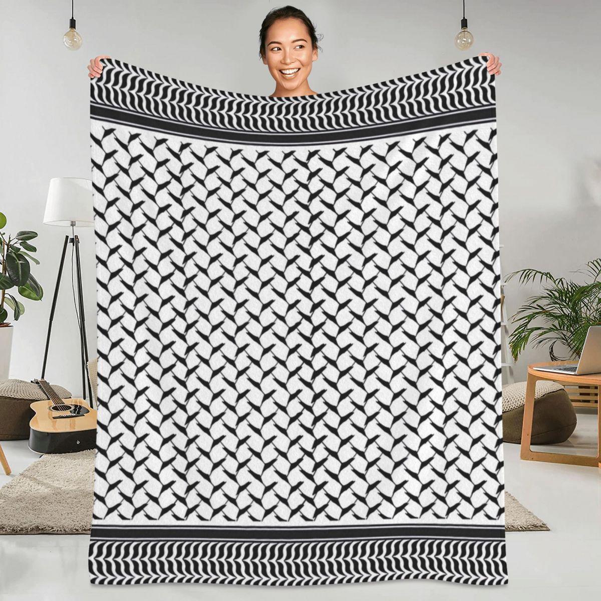 

Палестинская куфия Супермягкие одеяла Карта Палестины Дорожное плед Зимнее Забавное Фланелевое покрывало Покрывало для дивана 30x40in