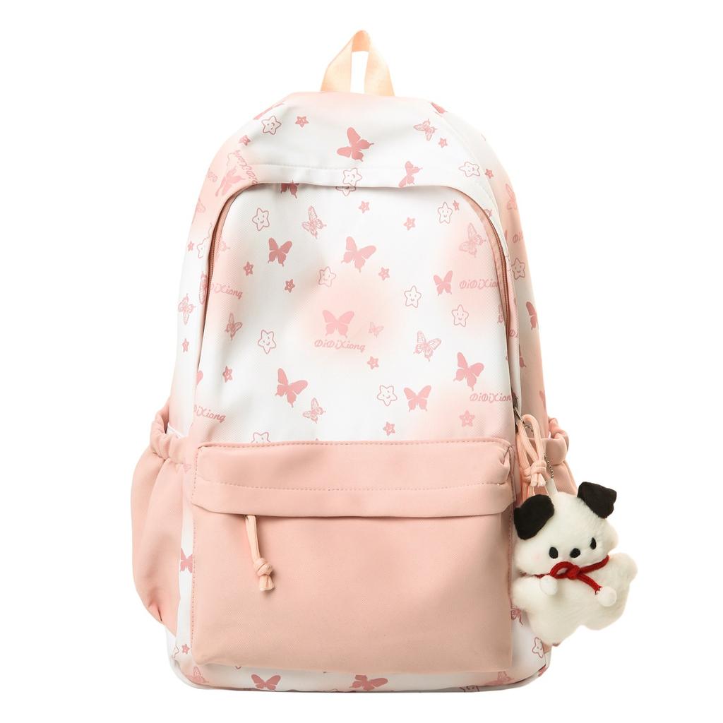 Schoolbag Large Capacity High Value Girl Student Small Fresh Schoolbag Junior High School Cute Backpack Lightweight Backpack