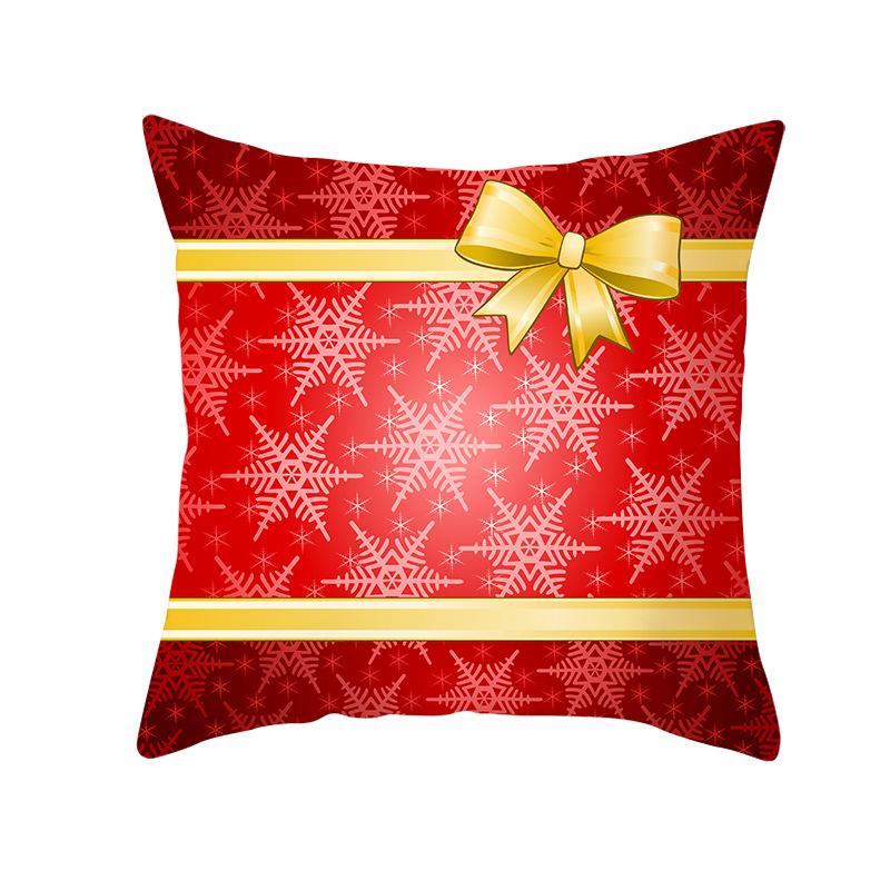 Red Series Christmas Pillow Covers for Home Use, Peach Skin Pillow Covers, Sofa Cushion Covers