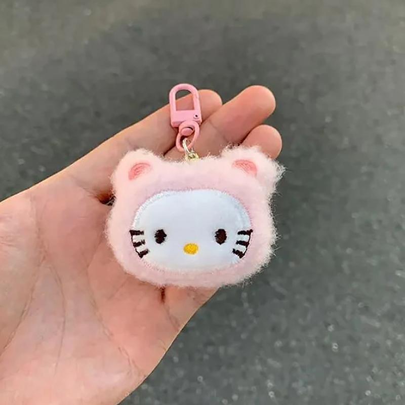 Plush Keychain Kawaii Accessories Cartoon Plush Toy Bag Ornaments Keychain Children S Gifts pink