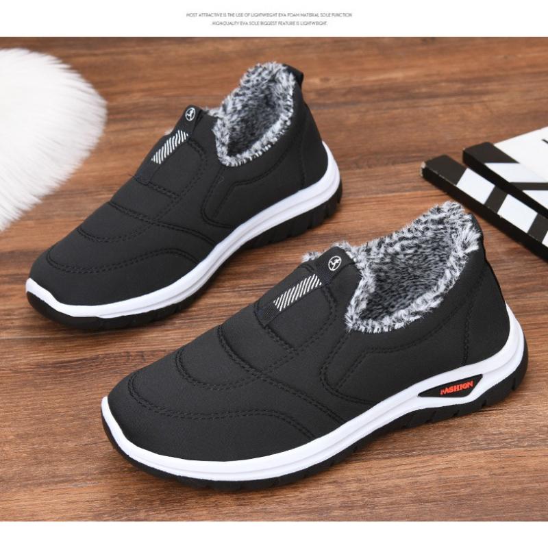 Bavlněné boty pro muže a ženy, teplé boty, zimní fleecové sportovní boty, protiskluzové a teplé boty