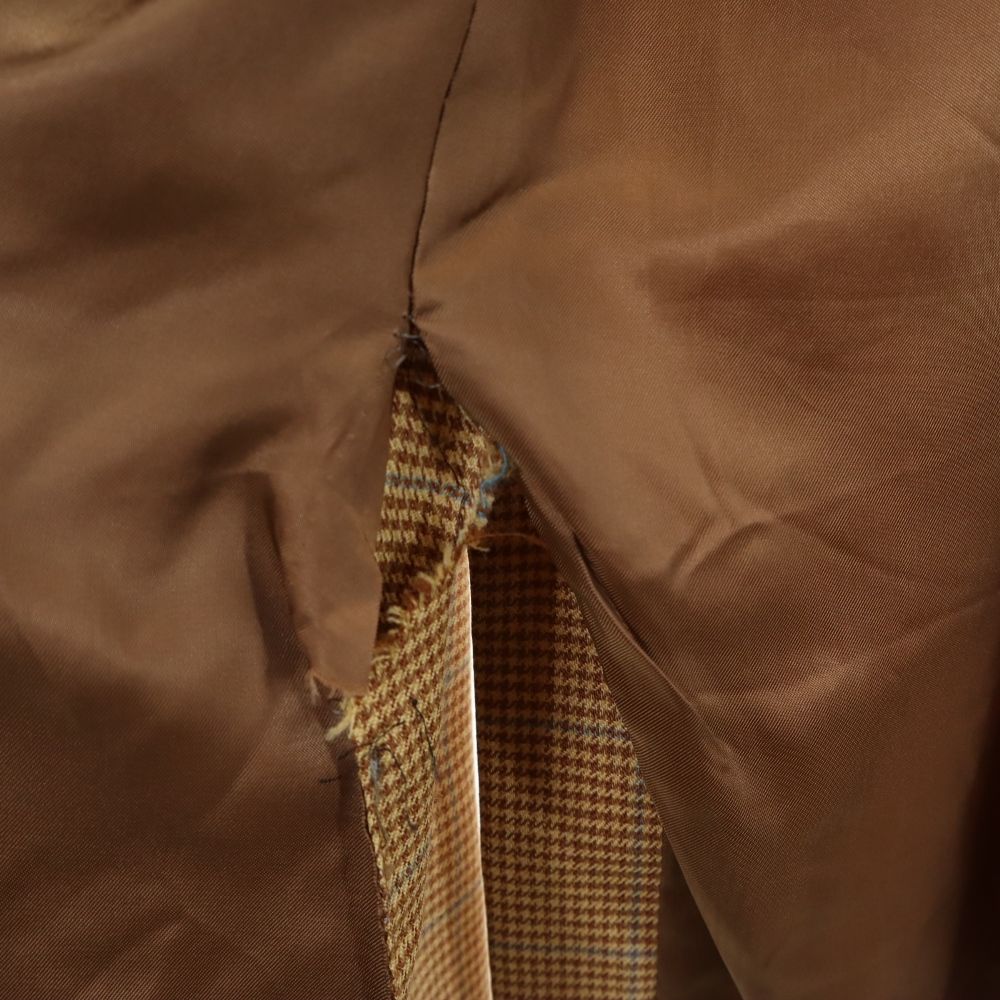 Burberry Houndstooth Pattern Wool Tailored Jacket 42 Brown LONDON Men's Used