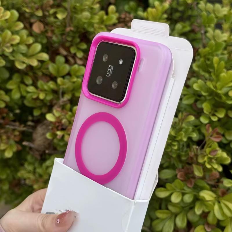 Matte Clear Magnetic Wireless Charge For Case For Xiaomi 1 Ultra 14T Pro Civi4 Military Armor Shockproof Candy Cover
