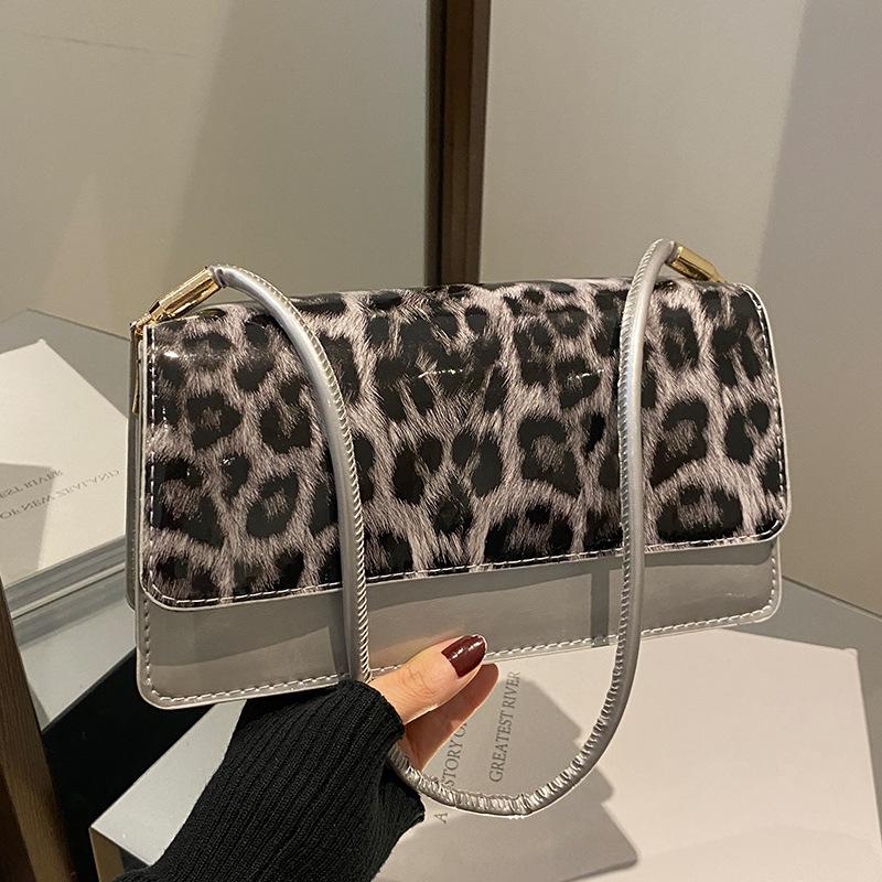 High-End Leopard Print Bag Women'S Trendy Fashion Messenger Bag Women'S Niche Versatile Single Shoulder Armpit Bag
