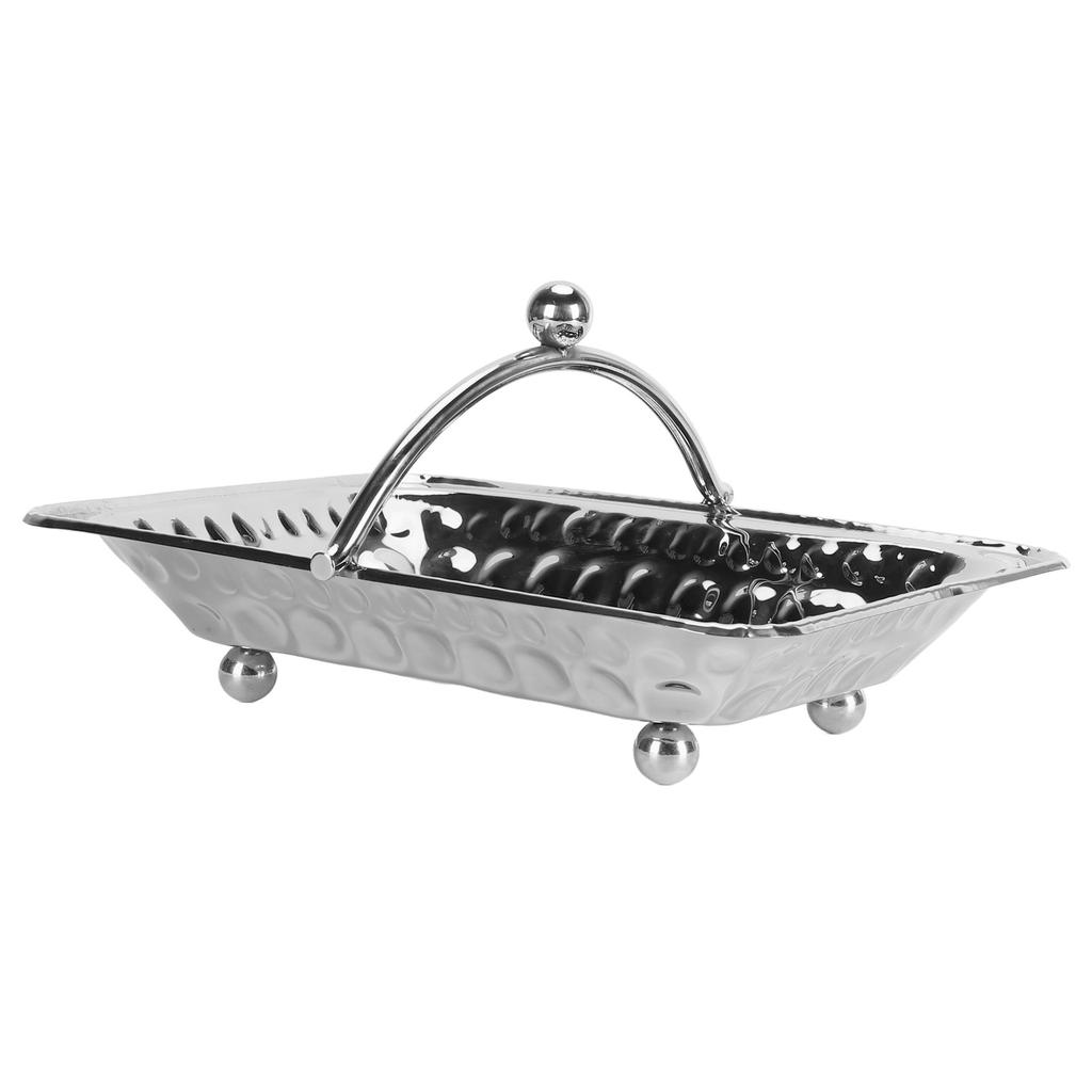 Stainless Steel Towel Basket Exquisite Elegant Large Capacity Fruit Serving Basket with Handle for