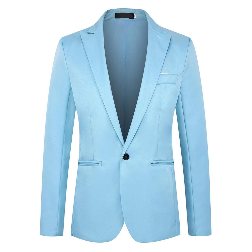 2025 Spring & Autumn Men's Korean One-Button Casual Suit Jacket