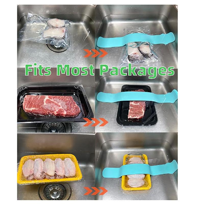 Fleischauftaugurt, einfach aufzuhängender Auftaugurt, robustes Schnellauftauwerkzeug aus Silikon für die schnelle Auftaulösung in der Küche und im Restaurant
