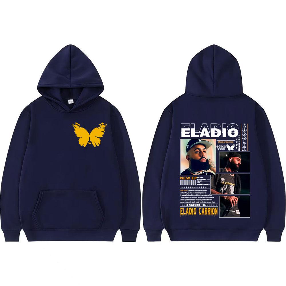 Rapper Eladio Carrion Sauce Boyz 2025 Tour Merch Sweatshirt Streetwear Men Women Casual Oversized Hoodie Fashion Hip Hop Hoodies