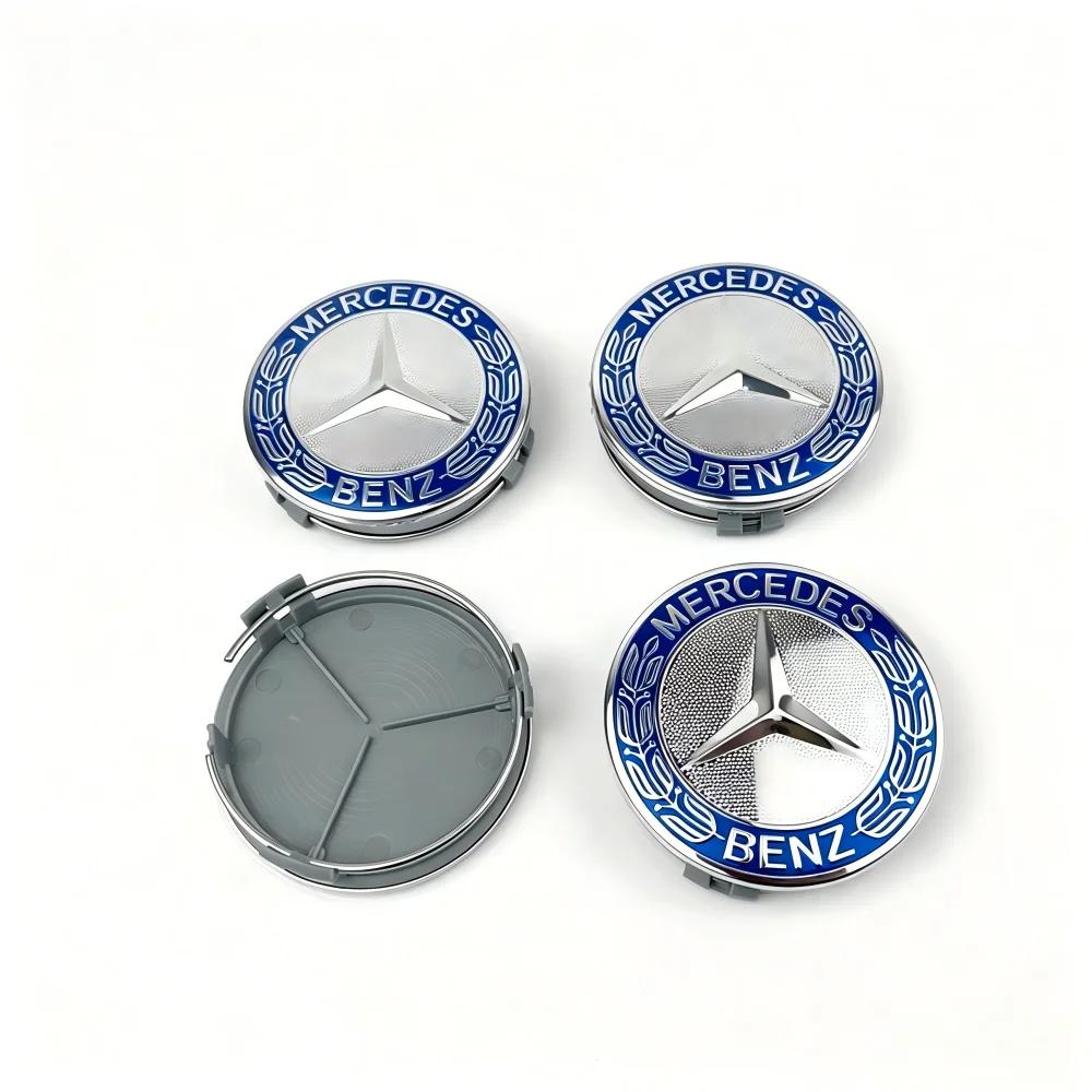 For Mercedes Benz amg Car Wheel Center Logo Hub Cap 4pcs 75mm For Mercedes Benz AMG W204 C218 A207 C117 CLA CLS E Class W212 S212 W205 W246 DG1