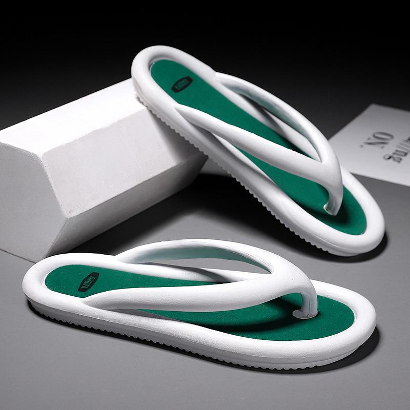 Flip-flops Men's Trendy Summer Net Red Fashion Wear Couple Slippers Soft Bottom Non-slip Clip-on Sandals Men's Beach Shoes