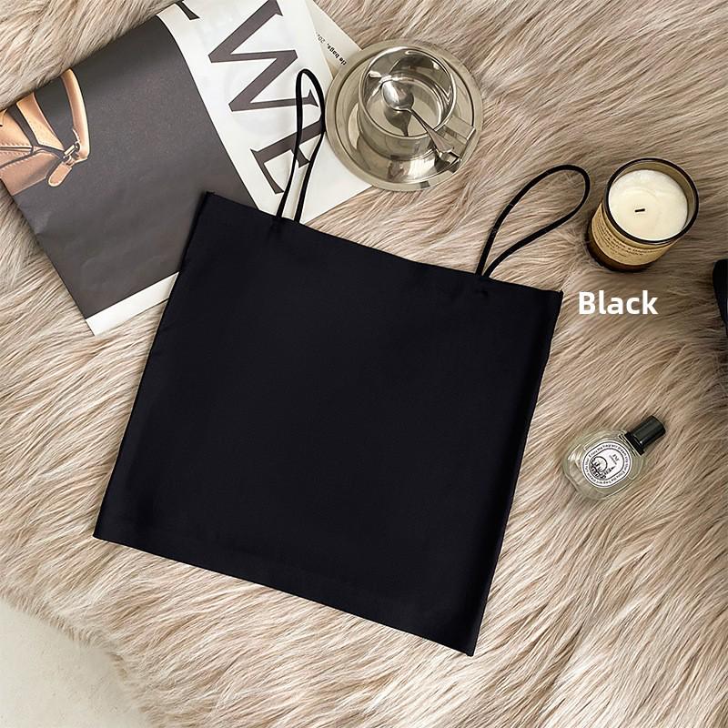 

Женская майка Bonas с подушечками для бюстгальтера, двухслойная, без бюстгальтера, летний тонкий фасон, красивая спинка L (70-115 lbs)