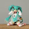 Kawaii Hatsune Miku Anime Figur Spielzeug 11cm Neko T-Shirt Version. PVC Actionfigur Niedliche Cartoon Schreibtischdekoration Modell Puppen Geschenke
