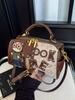 Versatile Women's Boston Retro Crossbody Single Shoulder Handbag