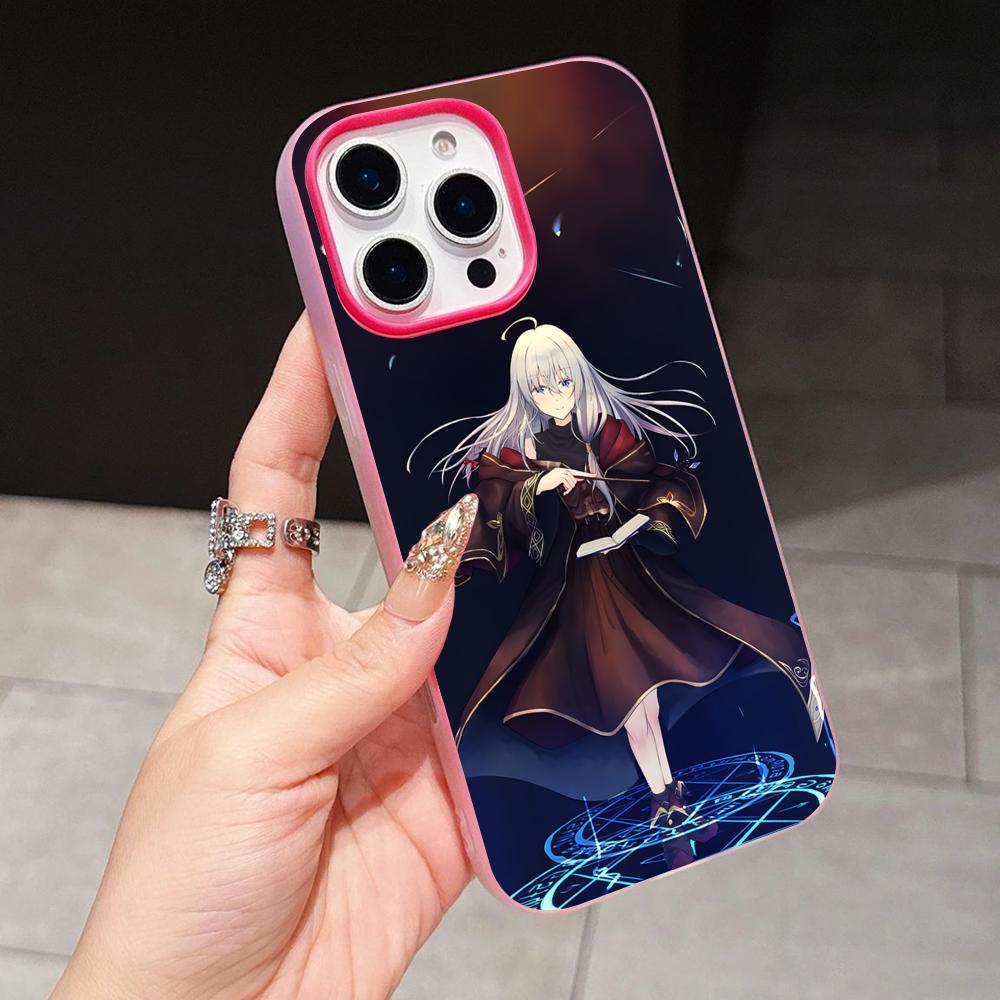 

Wandering Witch Elaina Jelly Double layer Rose Red Mobile Phone Case for iPhone 17 16 15 14 13 12 11 Air Pro Max Plus Protective iPhone 11 Pro