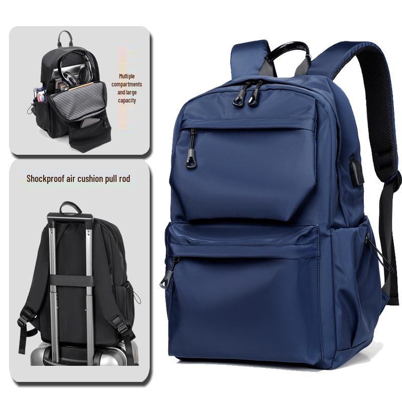 

Мужской водонепроницаемый повседневный рюкзак — Стильный, высококлассный уличный и дорожный компьютерный школьный рюкзак