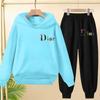 Children Commodity Hoodie Colored Letters Sports Pullover3-12Yrs Coat Sweatshirt+Pants 2P Boys Girls Toddler Clothes Leisure Set
