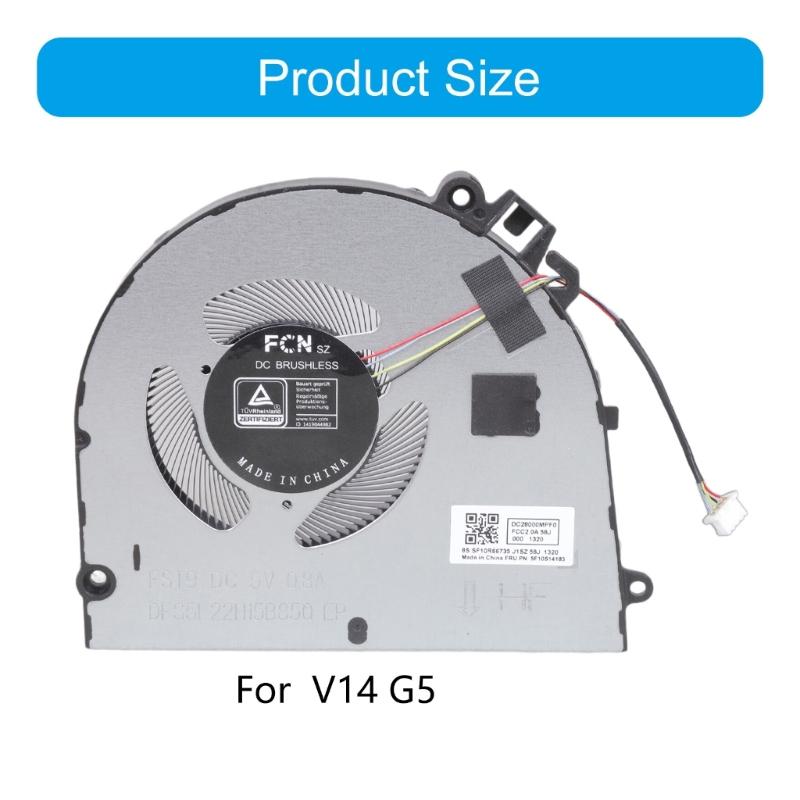 Metal CPU Cooling Fan Heatsink For Laptop Efficient Heat Dissipation For V14 IRL 5F10S14182 5F10S14183 Specific