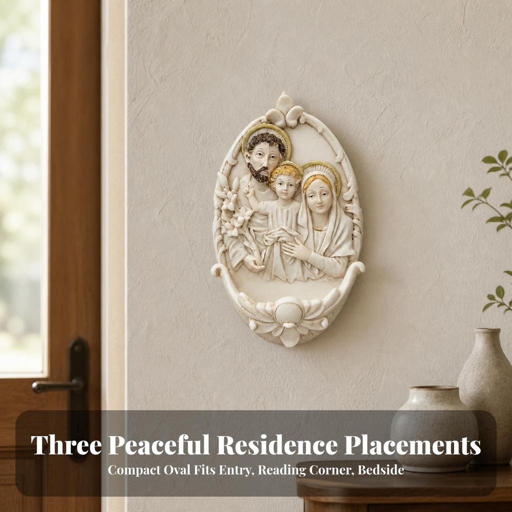 Holy Family Wall Plaque Lightweight for Believers