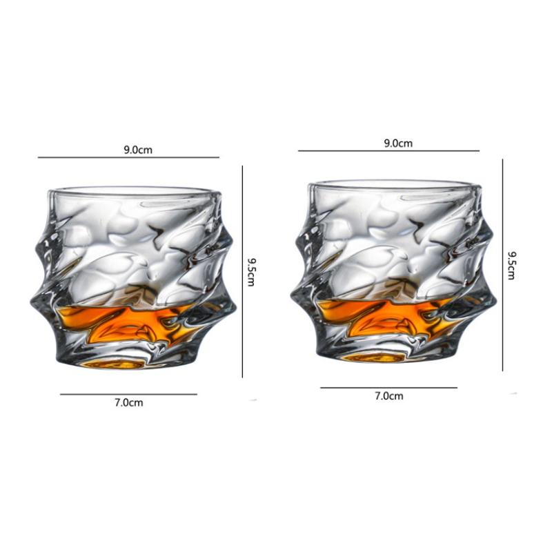 2pcs Sets Luxury Wine Glasses High End Cocktail Glass Whiskey Glass Drinking Glasses Cold Drink Mug Wine Goblet Bar Accessories
