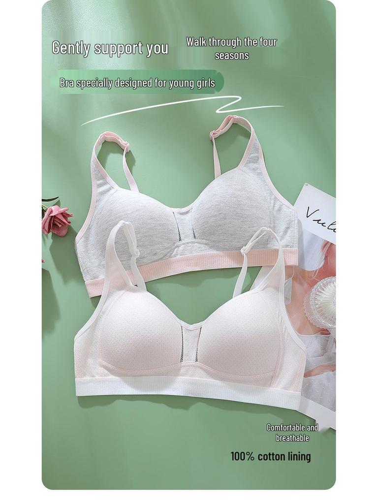 Anfiya Breathable Wireless Bra for Teen Girls & Junior High Students