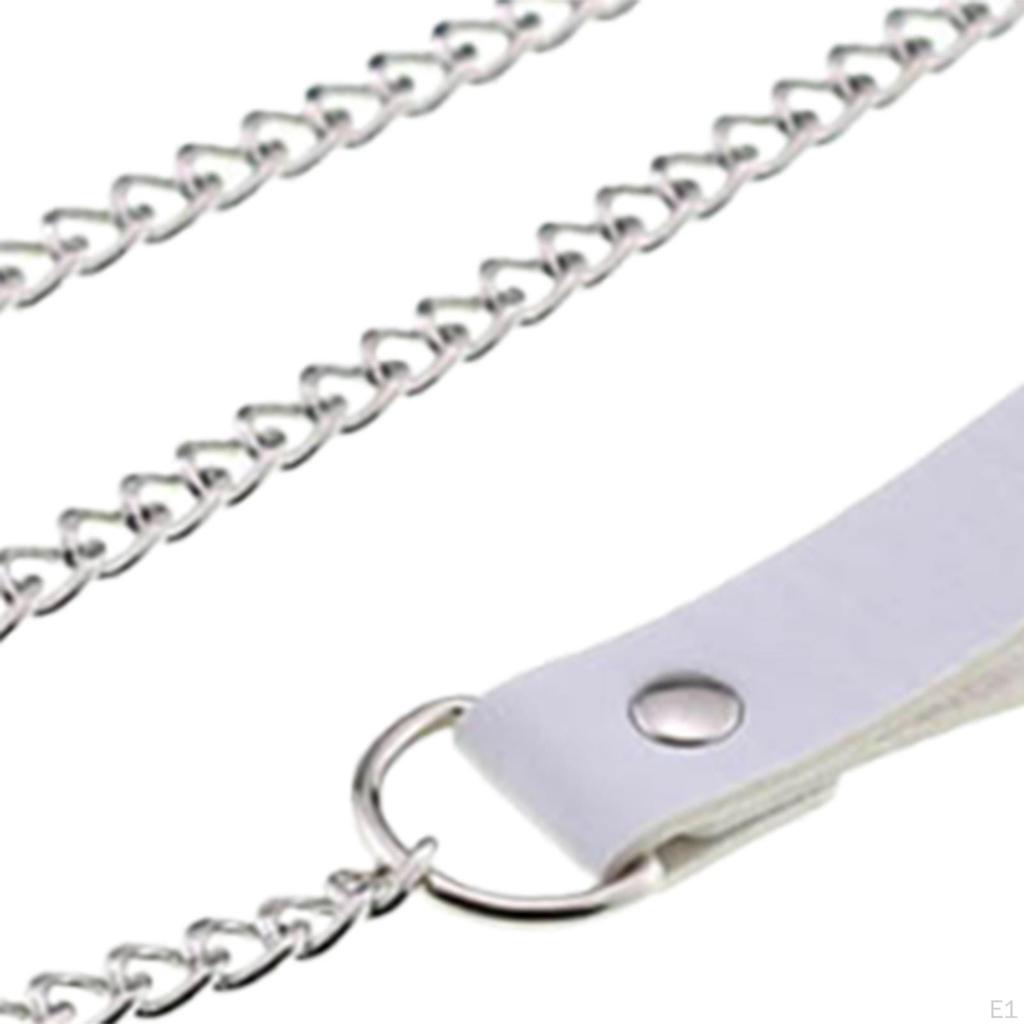 Gothic Rock Choker mit Anhängern und Ringen für Damen