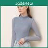 Bottoming Shirt Tightfitting Canvaus Inner Womens Autumn And Winter New Longsleeved Mesh Seethrough Versatile Top