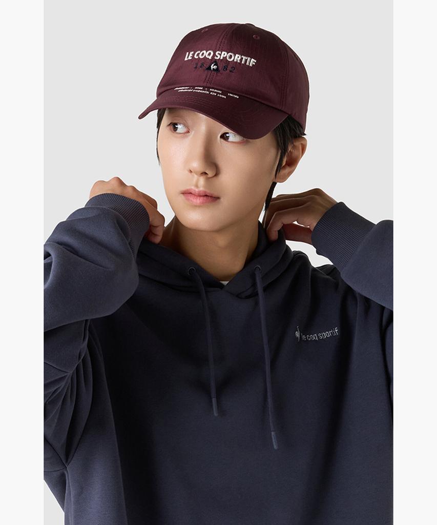LECOQ Grid Graphic Ball Cap - Red (Qq323Acp82)