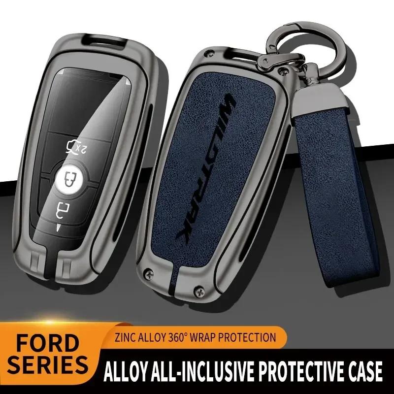 Car Sticker Ford Zinc Alloy Car Remote Key Case For Ford Ranger Wildtrak Remote Control Protector For Ford Ranger Wildtrak Key C