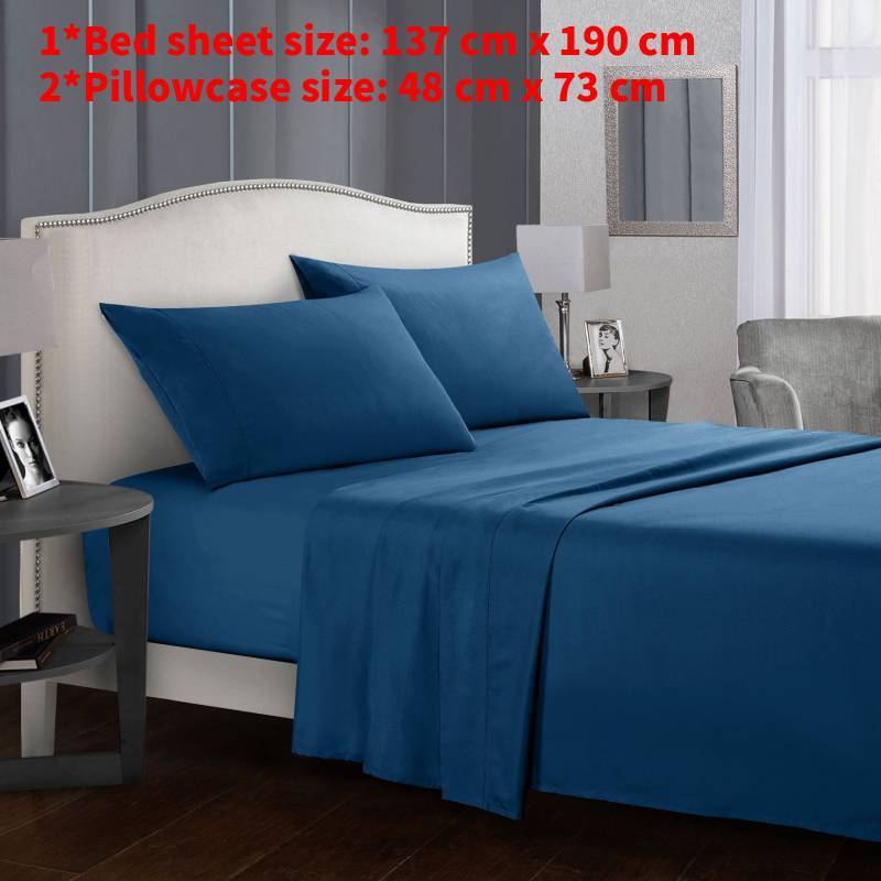 Modern Minimalist Polyester Bed Sheets And Pillowcases With Soft Breathable Comfort For All Seasons