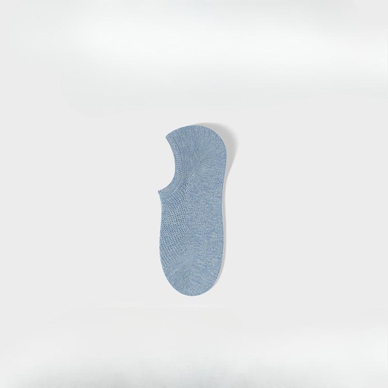 Short Socks - Pure Cotton Summer Lightweight Short Tube Socks with Breathable Mesh, Anti-slip and Invisible Design - Boat Socks