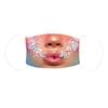 Reusable Dust Mask with Exaggerated Makeup Print for Women Washable Face Covering Adjustable Ear Loops Comfortable Fit