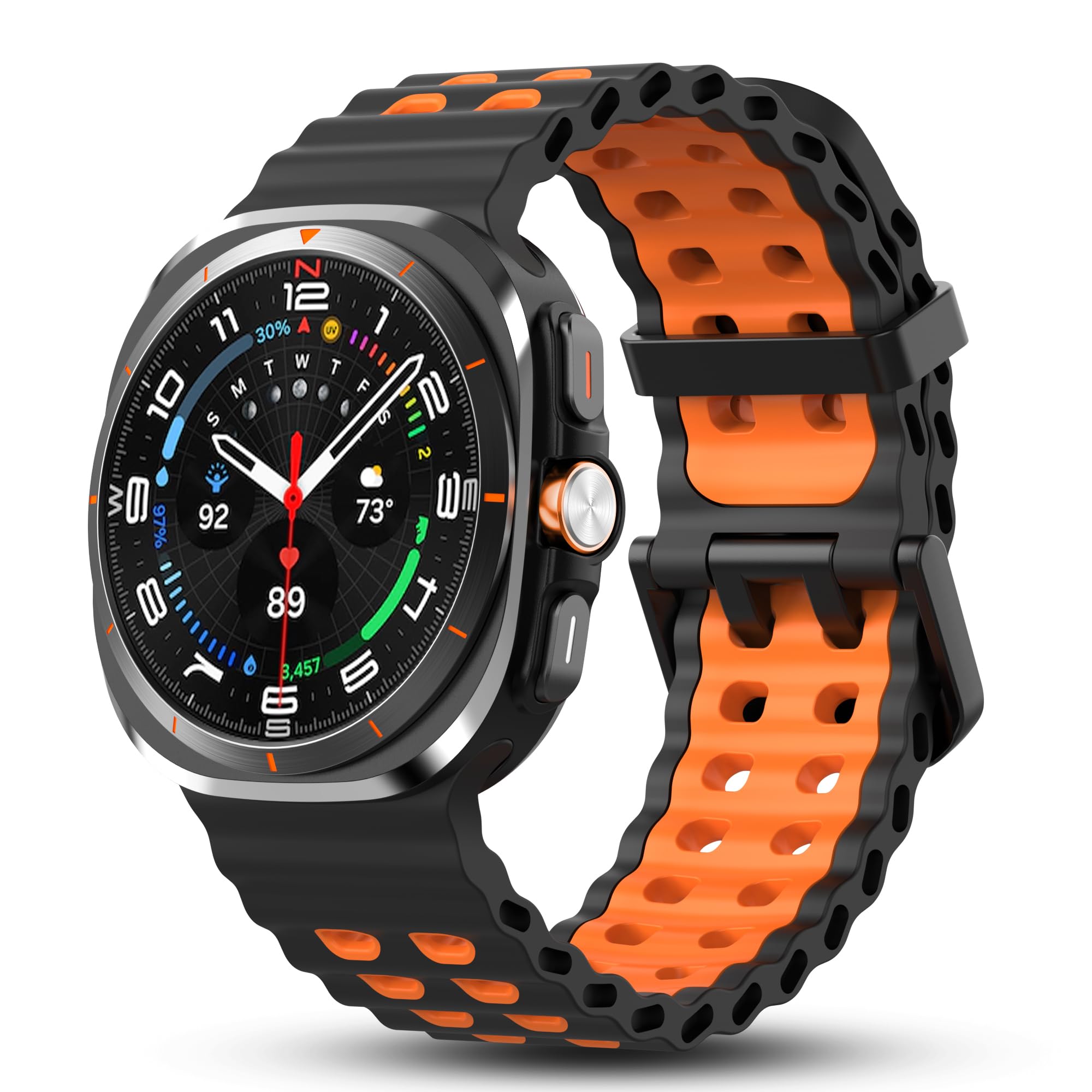 

Band For Samsung Galaxy Watch Ultra 47mm Silicone Sports Band No Gap Smartwatch Strap for Galaxy Watch Ultra Watchband Men Women Galaxy watch Ultra&Galaxy Watch Ultra