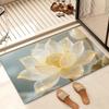 Non-Slip Chinese Lotus Diatom Mud Bath Mat: Water-Absorbent & Cuttable