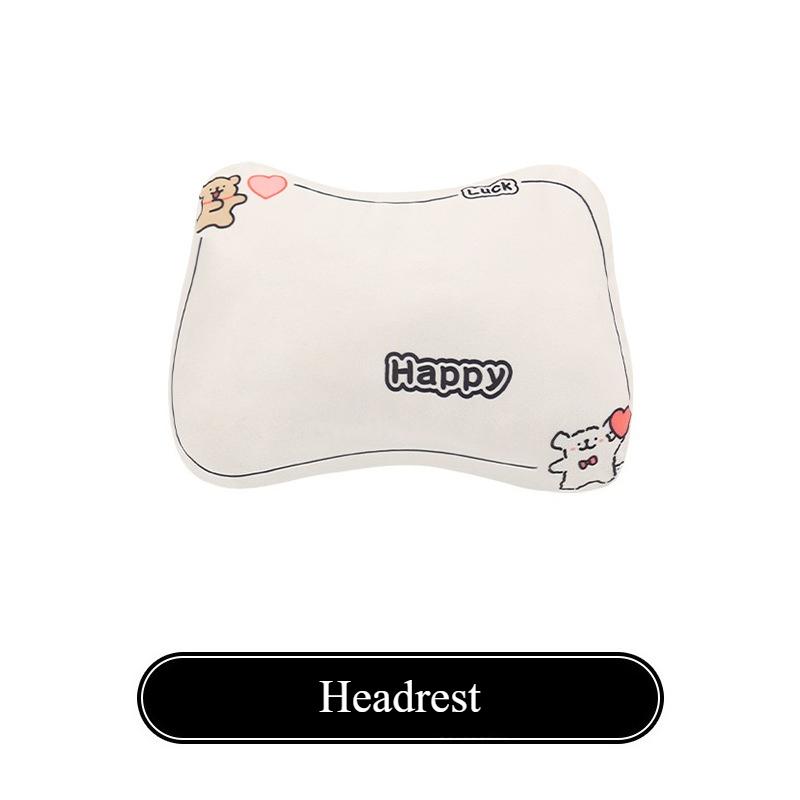 Cute Line Dog Breathable Summer Universal Car Seat Cover Cartoon Puppy Four Seasons Universal Seat Cushion