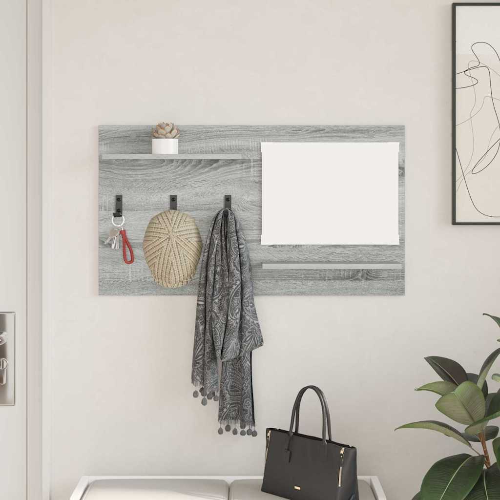 Wall Mounted Nightstand Grey Sonoma 90 x 10 x 50 cm