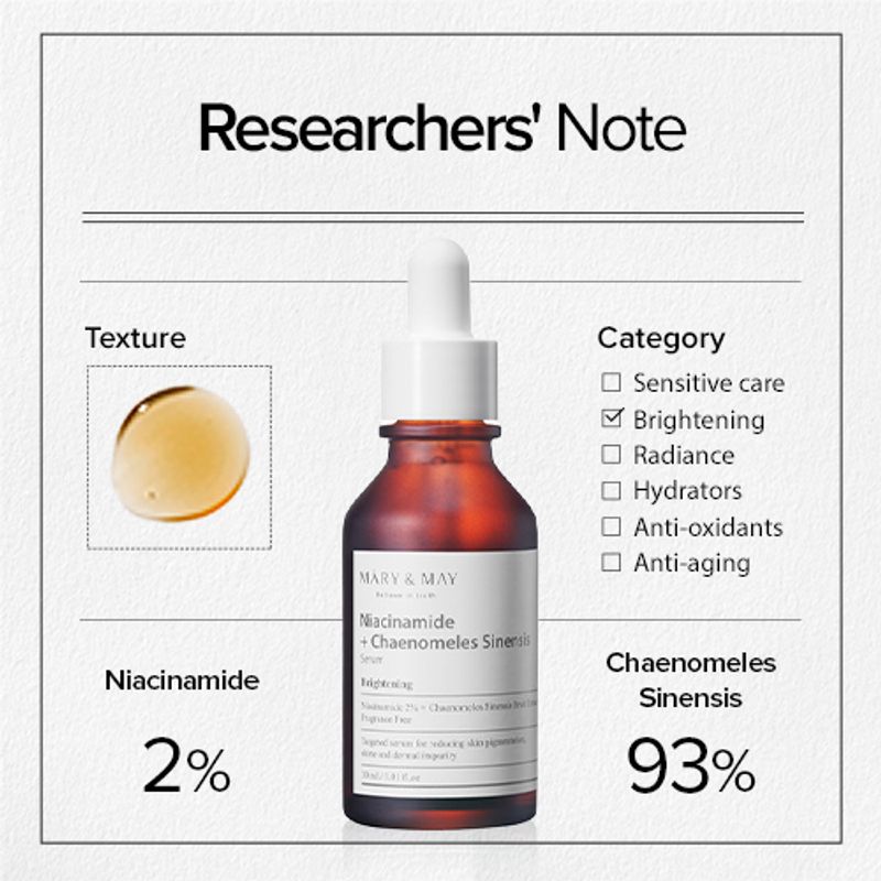 Mary&May Niacinamid + Chaenomeles Sinensis Serum 30 ml