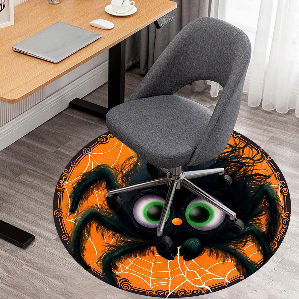 1PC spider web Office Round Area Rug, Under Office Chairs Bedroom Living Room Home Decor, Carpet for Office -1110169