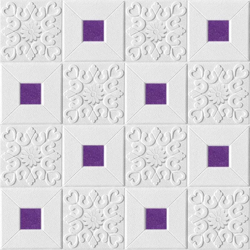 10pcs Foam 3D Roof Stickers Self-adhesive Ceiling Decorative Panels Waterproof Wallpaper Living Room Bedroom Home Decoration